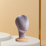 Maxbell Mannequin Head Model Sturdy Multipurpose Hat Rack for Barber Shop Home Salon Gray