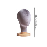 Maxbell Mannequin Head Model Sturdy Multipurpose Hat Rack for Barber Shop Home Salon Gray