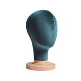 Maxbell Mannequin Head Model Sturdy Multipurpose Hat Rack for Barber Shop Home Salon Green