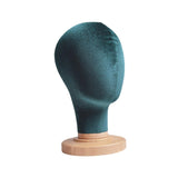 Maxbell Mannequin Head Model Sturdy Multipurpose Hat Rack for Barber Shop Home Salon Green