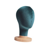Maxbell Mannequin Head Model Sturdy Multipurpose Hat Rack for Barber Shop Home Salon Green