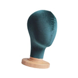 Maxbell Mannequin Head Model Sturdy Multipurpose Hat Rack for Barber Shop Home Salon Green