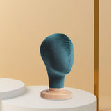 Maxbell Mannequin Head Model Sturdy Multipurpose Hat Rack for Barber Shop Home Salon Green