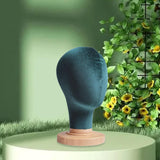 Maxbell Mannequin Head Model Sturdy Multipurpose Hat Rack for Barber Shop Home Salon Green