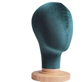 Maxbell Mannequin Head Model Sturdy Multipurpose Hat Rack for Barber Shop Home Salon Green