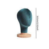 Maxbell Mannequin Head Model Sturdy Multipurpose Hat Rack for Barber Shop Home Salon Green
