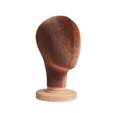 Maxbell Mannequin Head Model Sturdy Multipurpose Hat Rack for Barber Shop Home Salon Brown