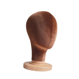 Maxbell Mannequin Head Model Sturdy Multipurpose Hat Rack for Barber Shop Home Salon Brown