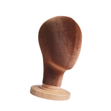 Maxbell Mannequin Head Model Sturdy Multipurpose Hat Rack for Barber Shop Home Salon Brown