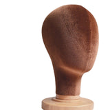 Maxbell Mannequin Head Model Sturdy Multipurpose Hat Rack for Barber Shop Home Salon Brown