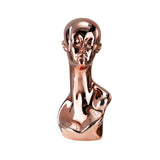 Maxbell Mannequin Head Wig Stand Ornament Hat Display Stand for Styling Jewelry Home Rose Gold