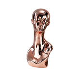 Maxbell Mannequin Head Wig Stand Ornament Hat Display Stand for Styling Jewelry Home Rose Gold