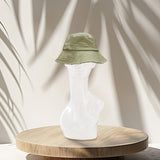 Maxbell Mannequin Head Wig Stand Ornament Hat Display Stand for Styling Jewelry Home White