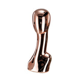Maxbell Mannequin Head Wig Stand Ornament Hat Display Stand for Styling Jewelry Home Rose Gold and Tilted