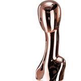 Maxbell Mannequin Head Wig Stand Ornament Hat Display Stand for Styling Jewelry Home Rose Gold and Tilted