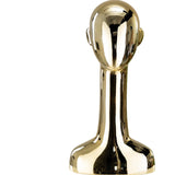 Maxbell Mannequin Head Wig Stand Ornament Hat Display Stand for Styling Jewelry Home Gold and Straight