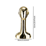 Maxbell Mannequin Head Wig Stand Ornament Hat Display Stand for Styling Jewelry Home Gold and Straight