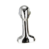 Maxbell Mannequin Head Wig Stand Ornament Hat Display Stand for Styling Jewelry Home Silver and Straight
