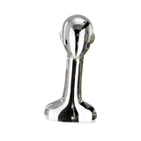 Maxbell Mannequin Head Wig Stand Ornament Hat Display Stand for Styling Jewelry Home Silver and Straight