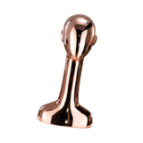 Maxbell Mannequin Head Wig Stand Ornament Hat Display Stand for Styling Jewelry Home Rose Gold Straight