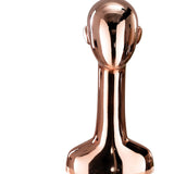 Maxbell Mannequin Head Wig Stand Ornament Hat Display Stand for Styling Jewelry Home Rose Gold Straight