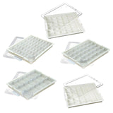 Maxbell Bead Storage Jar Portable Bead Organizer Box for Small Items Nail DIY Crafts 18 Grid