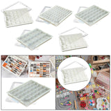 Maxbell Bead Storage Jar Portable Bead Organizer Box for Small Items Nail DIY Crafts 18 Grid