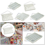 Maxbell Bead Storage Jar Portable Bead Organizer Box for Small Items Nail DIY Crafts 18 Grid