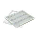 Maxbell Bead Storage Jar Portable Bead Organizer Box for Small Items Nail DIY Crafts 18 Grid