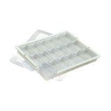 Maxbell Bead Storage Jar Portable Bead Organizer Box for Small Items Nail DIY Crafts 18 Grid