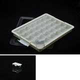 Maxbell Bead Storage Jar Portable Bead Organizer Box for Small Items Nail DIY Crafts 30 Grid