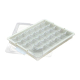 Maxbell Bead Storage Jar Portable Bead Organizer Box for Small Items Nail DIY Crafts 30 Grid