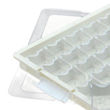 Maxbell Bead Storage Jar Portable Bead Organizer Box for Small Items Nail DIY Crafts 30 Grid