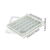 Maxbell Bead Storage Jar Portable Bead Organizer Box for Small Items Nail DIY Crafts 30 Grid