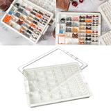 Maxbell Bead Storage Jar Portable Bead Organizer Box for Small Items Nail DIY Crafts 42 Grid