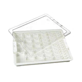Maxbell Bead Storage Jar Portable Bead Organizer Box for Small Items Nail DIY Crafts 42 Grid