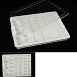 Maxbell Bead Storage Jar Portable Bead Organizer Box for Small Items Nail DIY Crafts 50 Grid