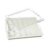Maxbell Bead Storage Jar Portable Bead Organizer Box for Small Items Nail DIY Crafts 50 Grid