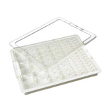Maxbell Bead Storage Jar Portable Bead Organizer Box for Small Items Nail DIY Crafts 50 Grid