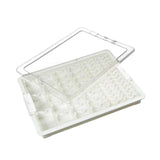 Maxbell Bead Storage Jar Portable Bead Organizer Box for Small Items Nail DIY Crafts 50 Grid