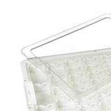 Maxbell Bead Storage Jar Portable Bead Organizer Box for Small Items Nail DIY Crafts 50 Grid