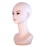 Maxbell Bald Manikin Head Multipurpose Smooth Wig Display Model for Scarves Wig Hats