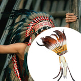 Maxbell Indian Headdress Creative Fashion Head Accessory for Holidays Dance Festival
