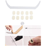 Maxbell Eyebrow Ruler Acrylic Portable Professional Eyebrow Stencil Eyebrow Template