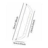 Maxbell Eyebrow Ruler Acrylic Portable Professional Eyebrow Stencil Eyebrow Template