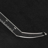 Maxbell Eyebrow Ruler Acrylic Portable Professional Eyebrow Stencil Eyebrow Template