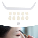Maxbell Eyebrow Ruler Acrylic Portable Professional Eyebrow Stencil Eyebrow Template