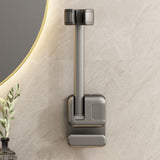 Maxbell Lazy Hair Dryer Stand Hands Free Hair Dryer Organizer for Household Bathroom Gray