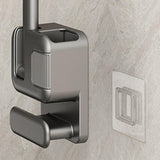 Maxbell Lazy Hair Dryer Stand Hands Free Hair Dryer Organizer for Household Bathroom Gray