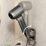 Maxbell Lazy Hair Dryer Stand Hands Free Hair Dryer Organizer for Household Bathroom Gray